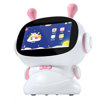 兔小贝儿童智能机器人早教机故事机WIFI宝宝视频小学课程同步学生日礼物 wifi基础版粉色32G+双话筒