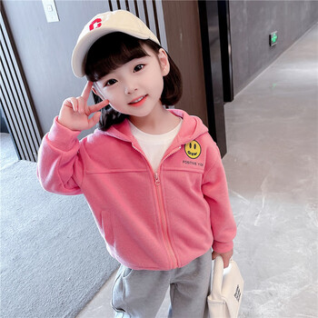 宋沿女童外套春装2022新款儿童拉链开衫卫衣春秋款女宝宝纯棉外穿上衣