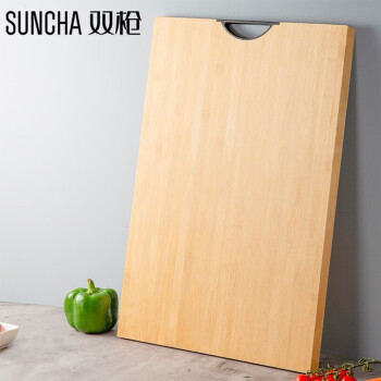 双枪（Suncha）竹砧板 切菜板面板大号刀板擀面板饺子板 ZB7615 (76cm*51cm*1.8cm)