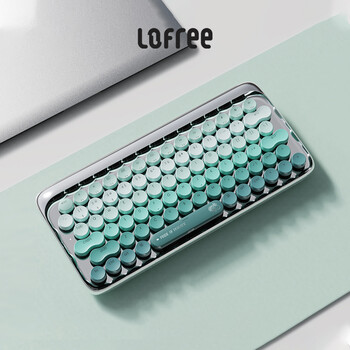 lofree洛斐无线蓝牙键盘机械孔雀键盘苹果mac电脑办公笔记本ipad手机