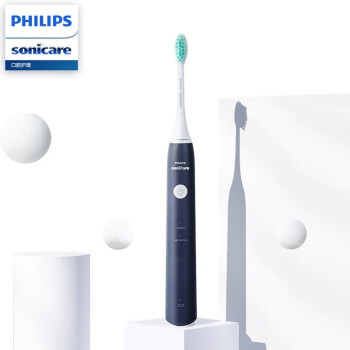 飞利浦(PHILIPS) 电动牙刷  成人声波震动牙刷 净力刷 2种模式 温和清洁   深蓝色 HX2431/06