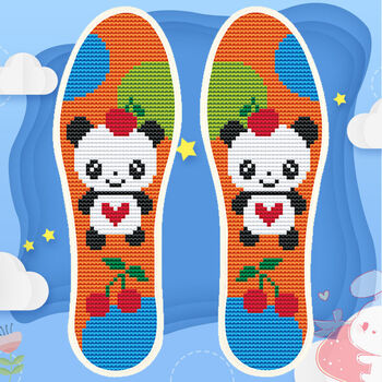 儿童鞋垫可选图案十字绣鞋垫半成品针线印花不褪色鼠 10d-x63 33-34码