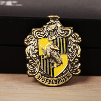 胸针霍格沃茨徽章霍格沃兹茨校徽院徽斯莱特林蛇金属 普通版赫奇帕奇