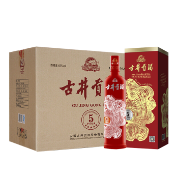 古井贡酒 岁月经典5陈酿45度整箱装700ml×6瓶