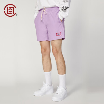 【CLOT CLOTTEE】抽绳尼龙短裤 点心系列 紫色 陈冠希主理 浅紫色 00S