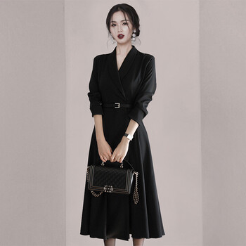 shoes轻奢款西装连衣裙高端名媛气质女神范衣服春装女新款职业女装