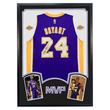 kobe科比亲笔签名球衣 湖人队紫色24号 含证书 收藏 礼物