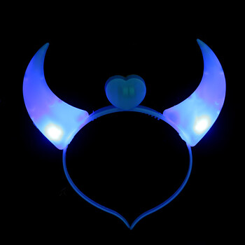 发光头饰男童 鹿角发光头箍男孩荧光头饰演唱会气氛道具幼儿园晚 发光