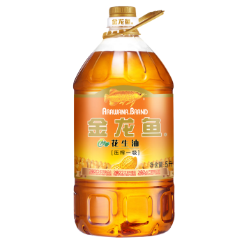 金龍魚 食用油 壓榨一級(jí)特香花生油5L(新老包裝隨機(jī)發(fā)放)