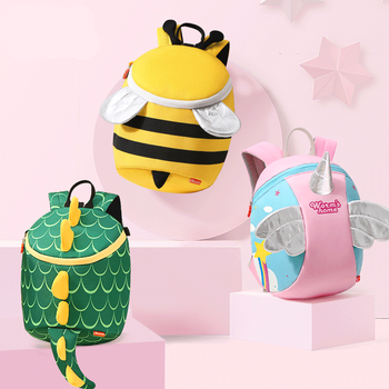 儿童书包幼儿园男135岁2宝宝小书包婴幼儿防走失背包女孩爱潮wj小蜜蜂
