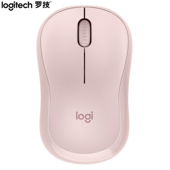 罗技（Logitech）M221静音鼠标 无线鼠标 办公鼠标 对称鼠标 带无线微型接收器 茱萸粉