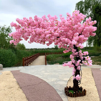 一木代传仿真樱花树许愿树假樱花树大型绿植盆景客厅酒店装饰婚庆开业