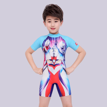 欧布奥特曼连体泳衣 赛罗奥特曼男童泳装防晒透气运动时尚 迪迦奥特曼