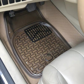 鲁临新款大众新捷达桑塔纳朗逸宝来长城现代通用塑料透明橡胶汽车脚垫