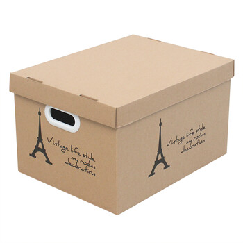 韩纳纸质收纳箱搬家整理零食箱子收纳纸质盒子储物纸箱礼物收纳盒板壳