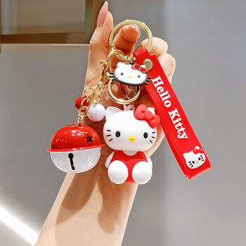 适用于钥匙扣hello kitty猫钥匙扣女可爱创意情侣书包挂饰汽车钥匙链