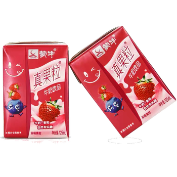 蒙牛1月真果粒椰果牛奶草莓味125ml*20/40瓶迷你小盒装儿童饮料 125ml