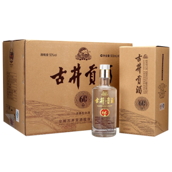 古井贡酒 60窖龄 50度整箱装500ml×6瓶 口感浓香型白酒