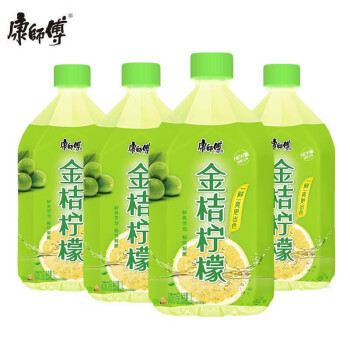 康师傅饮料1l8瓶4瓶大瓶1000ml蜜桃乌龙茶饮料饮品金桔柠檬1l8瓶