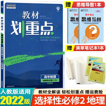 【高二下册】2023新教材高中教材划重点选择性必修第二册必修2高二教材同步讲解练习册 选择必修2 地理 人教版_高二学习资料