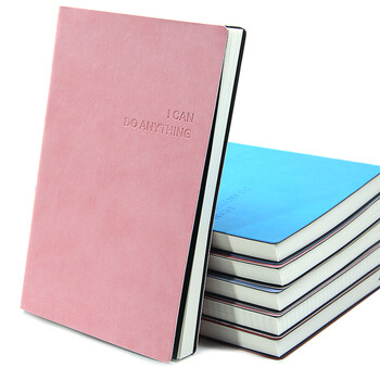 笔记本子文具思维导图设计草稿手账记事本a5软皮本定制logo爱情粉白纸