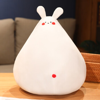曼影(manying)系卡通大白团兔子公仔抱枕婴儿安抚毛绒玩具生日礼物送