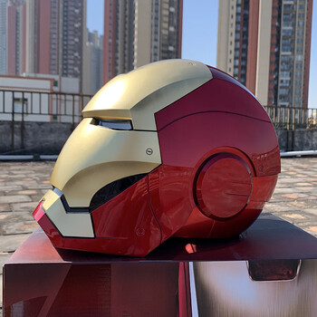 超模动漫1/1mk7真人钢铁侠面具头盔killerbody可穿戴 mk7头盔【现货】