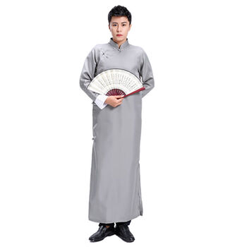 相声服大褂男民国风班服学生装传统长衫复古长袍运动会古装演出服嗨贝