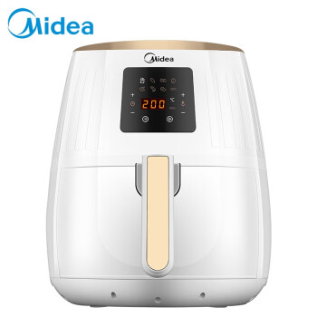 美的（Midea）空气炸锅 家用无油智能多功能 大容量电炸锅 MF-WZN3201 白色