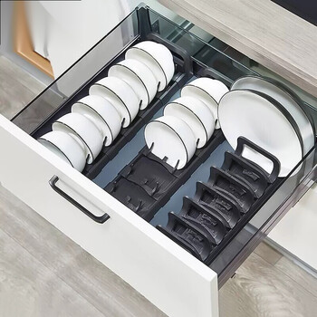 振锦碗架柜内抽屉厨房碗碟架免打孔碗碟收纳沥水架碗碟架内置盘子架
