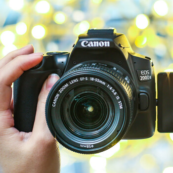 佳能200d二代单反相机 女学生款入门级200d2ii数码高清旅游照相机