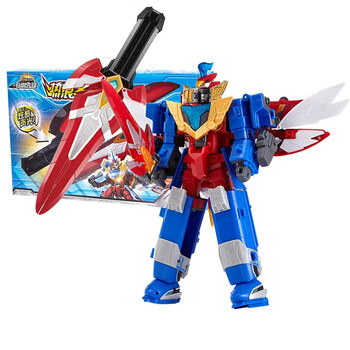 奥迪双钻巨神战击队4轨道先锋热浪战机王炫酷合体变形儿童可动机器人