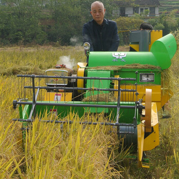 艾喜仕全自动农用联合小型稻谷农机水田微型小麦大型家用山地水稻收割
