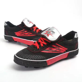 鲁泰足球鞋男鞋踢球鞋橡胶钉子鞋运动鞋跑步鞋球鞋女鞋男足女足黑红36