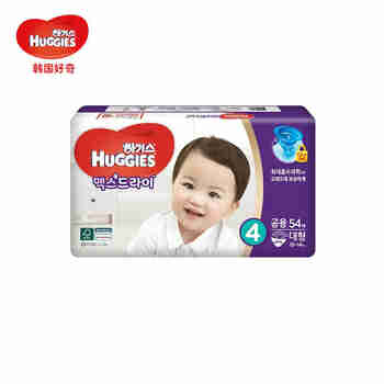韩国好奇(Huggies) 超干爽纸尿裤 L54片 10-14kg 男女通用