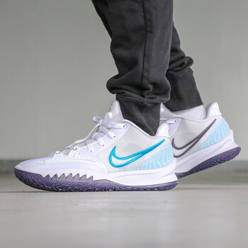 耐克nikekyrielow4欧文4代简版低帮实战篮球鞋cz0105100白蓝40