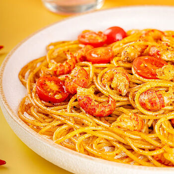 【水产新品】小龙虾意面意大利面伊面方便面加热即食280g/盒 一盒装