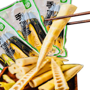 小小春手剥笋开袋即食手剥笋500g网红手剥笋泡椒味 拍下给2袋