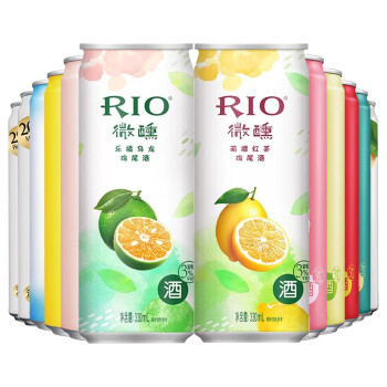 锐澳（RIO）洋酒 预调 鸡尾酒 果酒 欢享全家福 330ml*12罐（12种口味）新老组合形式随机发货