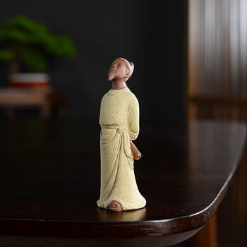 戴安娜【新品】微景观摆件造景禅意历史人物陶瓷植物花盆栽盆景小装饰