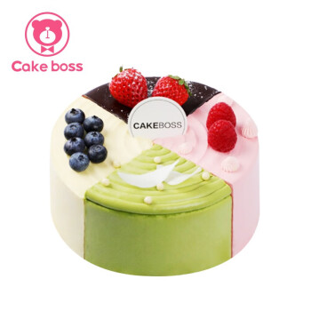 CakeBoss 四季春水果芝士生日蛋糕 同城配送（6寸 4-6人食 生日蛋糕 烘焙 聚会）