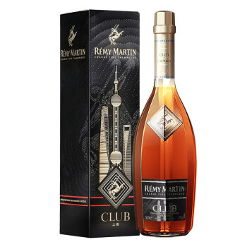 人头马（Remy Martin）洋酒 CLUB优质香槟区干邑白兰地 500ml 城市之光系列 上海限量版