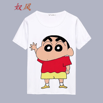 蜡笔小新t恤短袖动漫周边男女情侣学生夏季衣服卡通亲子装儿童装 2 6