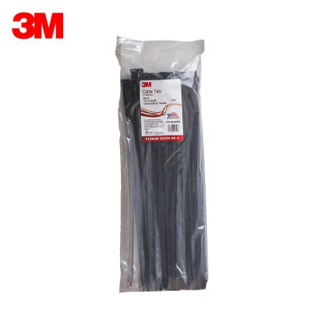 3M Cable Ties自锁固尼龙扎带CT15BK120-C美国产Rosh UL认证 抗高低温耐酸碱抗老化【381mm*7.6mm 100个/包】