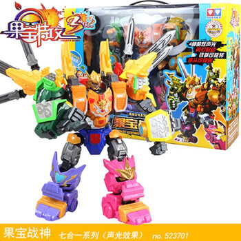 果宝特攻玩具3合体升级解锁香橙菠萝小果战宝果元天尊魔霸天王国宝特工铠之魂战神玩具系列套装3代果宝战神合体 图片价格品牌报价 京东
