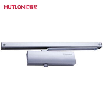 汇泰龙HUTLON定位二段力缓冲滑臂闭门器HC-3323D 银灰色