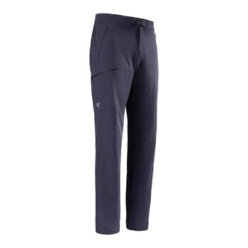 始祖鸟防风耐磨弹力舒适男子轻量保暖软壳长裤蓝黑色blacksapphire36