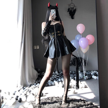 情趣内衣女诱惑sm小恶魔女王皮衣套装激情调教女郎角色扮演制服皮革