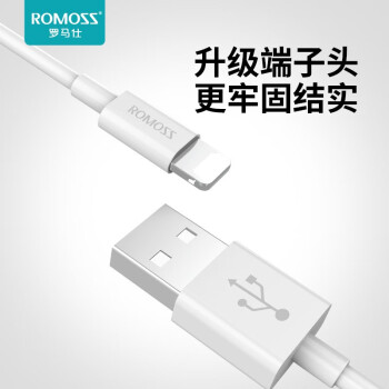 罗马仕 苹果数据线快充充电器线加长iphone11/Xs/se/XR/8/7/6s plus手机充电线iPad Air电源线 两条装2米