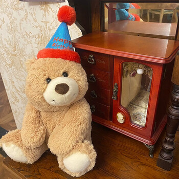 噗噗熊 网红生日小熊玩偶毛绒玩具可爱泰迪熊娃娃公仔抱枕闺蜜礼物